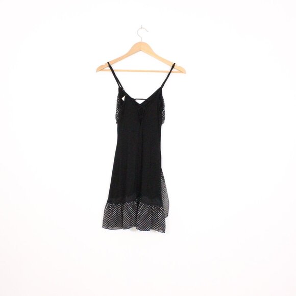 *Guess Y2K Black & White Polka Dot Mini Dress - Picture 7 of 7